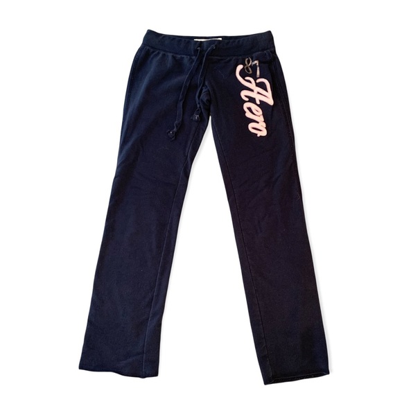 Vintage y2k Aeropostale Circle Fit & Flare Sweatpants. Like new/used, navy blue - Picture 3 of 3